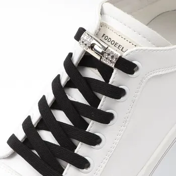 Nu Lega Șireturile de la Pantofi de Lux Diamant Cruce Încuietori Șiret Fără Legături Elastice tv cu Șireturile de Precizie Tricotat pentru Adidasi