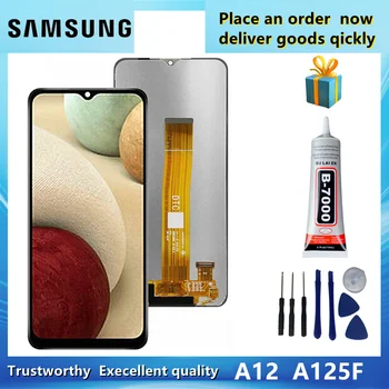 Original Display Pentru Samsung Galaxy A12 A125F A125F/DS LCD touch screen digitizer înlocuirea Ansamblului Pentru Samsung lcd A125