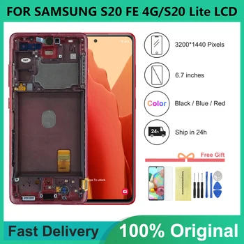 ORIGINAL Pentru Samsung Galaxy S20 FE 4G Display LCD Touch Screen Ditigitizer Pentru Samsung S20 Fan Edition G780F/S20 Lite Display
