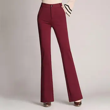 Pantaloni lungi de Moda Elastic Casual Femei Toamna Pantaloni Drepte Culori Solide Femei Pantaloni джинсы штаны
