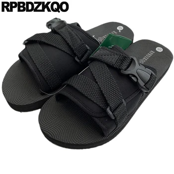 Pantofi 2022 Aluneca Pe Slide-Uri Casual, Papuci De Vară Adidași Ochiurilor De Plasă În Aer Liber Trend Sandale Plate Designer De Bărbați Respirabil Negru Sport