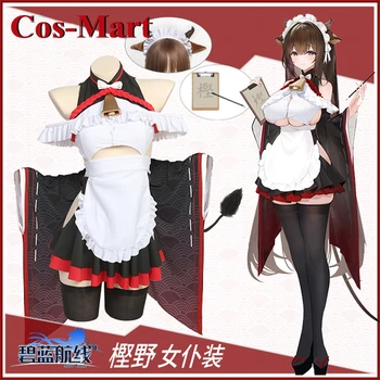 Pentru că-Mart Joc Azur Lane IJN Kashino Cosplay Costum Confuz Menajera Care a Dat Maid Dress Activitatea de Petrecere, Joc de Rol Îmbrăcăminte