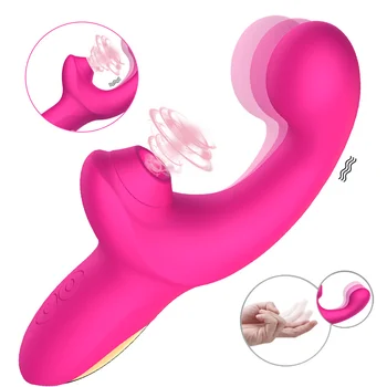 Pizde care Suge Vibratorul pentru Femei Penis artificial Deget Wiggling Jucărie Sexuală Clitoridian Fraier Vagin G-Spot Stimularea Feminin Masturbatori
