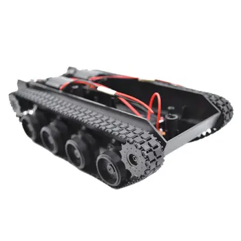 RC Rezervor Inteligent Robot Tank Car Chassis Kit de Cauciuc Piesa Șenile Pentru Arduino 130 Motor Diy Robot Jucării pentru Copii Pentru Copii Jucarii Auto