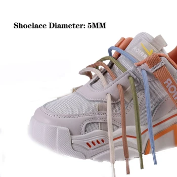 Rotund Culoare Șireturi De Pantof Sport Adidasi Curea pentru Bărbați Cizme pentru Femei Formatori Pantofi de Baschet Accesorii Ghete en-Gros