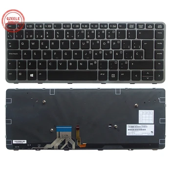 Spaniolă Tastatura Iluminata Pentru HP EliteBook Folio 1040 1040 G1 G2 739563-001 739563001 MP-13A1 laptop Negru SP/LA