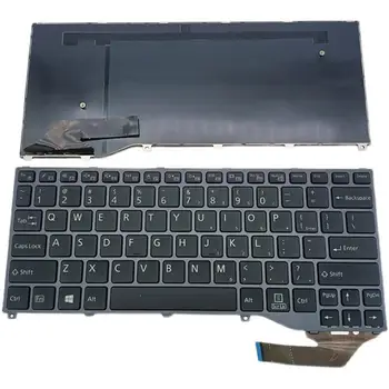 Tastatura Înlocuiește NOI Layout limba engleză Piese de Laptop cu iluminare din spate cu Cadru Gri Componente pentru Fujitsu Lifebook U728 U727 P727 U729x