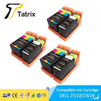 Tatrix pentru DELL 21 22 23 24 Cartuș de Cerneală DL21 Inkjet Cartuș Compatibil Pentru DELL V313 V313W V515W P513W P713W V715W Printer