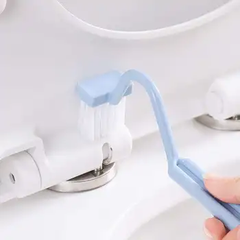 Toaletă Perie de Curățare Instrument cu Gaură pentru Agățat Bucătărie Acasă Decalaj Perie Wc Cleaner Accesorii de Baie în formă de S, Perie Wc