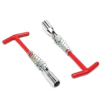 Universal 16mm/ 21mm bujie Instrument de Ștergere Spanner Cheie tubulară T Mâner Flexibil Cheie Soclu T Mâner T-Bar