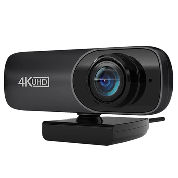 Webcam 4K Uhd 3840X2160P Webcam 800W Pixeli Camera Calculator 120° Groothoek Camera Web Întâlnit Microfoon