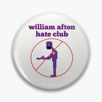William Afton Urăsc Club 【Personalizabil】Moale Butonul Pin Haine Drăguț Bijuterii Guler De Metal Creatoare De Moda Pălărie Amuzant Insigna