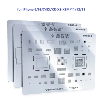 XinZhiZao XZZ BGA Reballing Stencil Universial pentru iPhone A11 A12 A13 A8 A9 A10 IC Confruntă cu Cip de IDENTITATE Wifi NFC Lipit Bile Kituri