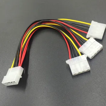 Șasiu Cablul de Alimentare Este Împărțit În Trei Mari 4Pin IDE Cablu de Alimentare, Un Conector tată A Trei Conectori de sex Feminin